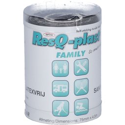 ResQ-plast® Family Noir 75 mm x 4,5 m