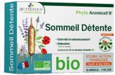Phyto Aromicell'R Sommeil Détente Bio 20 Ampoules - Boîte 20 ampoules de 10 ml