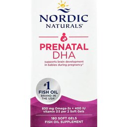DHA Prenatal 830mg Omega 3 + 400Ui D3 180caps