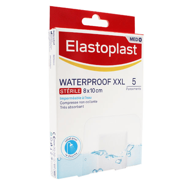 Waterproof Pansement XXL Stérile 8cm x 10cm 5 unités