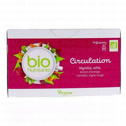 Infusions circulation bio 20 sachets