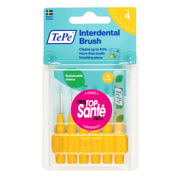 Brossettes Interdentaires Originales Jaune 0.7 mm 6 brossettes