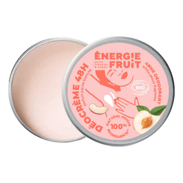 Energie Fruit Déocrème 48h Pêche Blanche Bio 45g