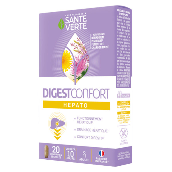 DigestConfort Hepato 20 comprimés