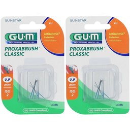 Gum® Proxabrush® Classic Recharge Brossette interdentaire cylindrique 0,9 mm orange