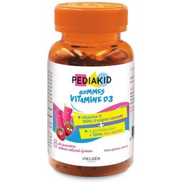 Gommes Vitamine D3 – Vitamine D d’origine naturelle, fraise