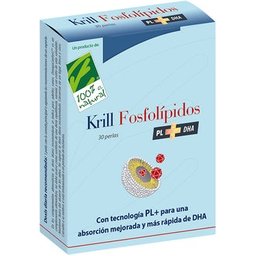 100% Natural Krill Phospholipides PL + DHA 30 Gélules