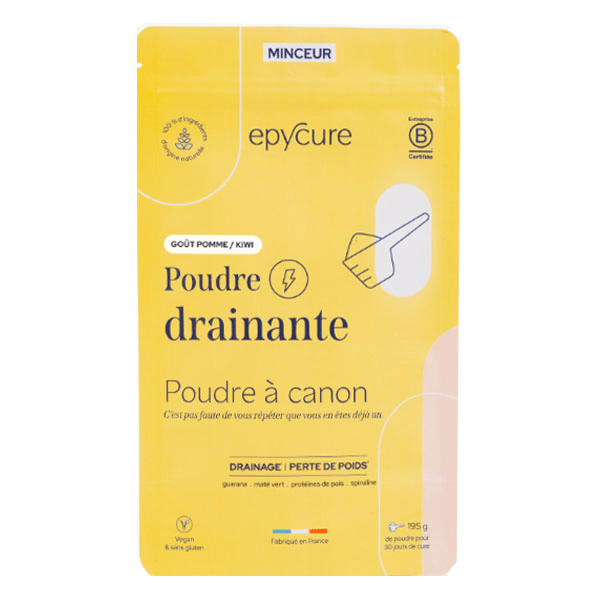 minceur poudre drainante goût pomme kiwi