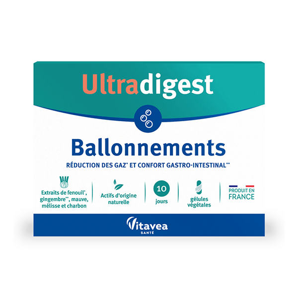UltraDigest Ballonnements - Digestion - Gastro-Intestinal 30 gélules