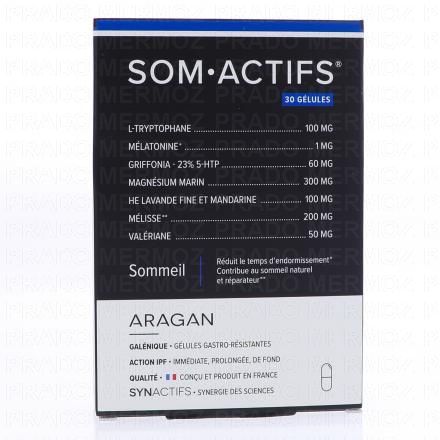Synactifs - SOMActifs sommeil boîte de 30 gélules