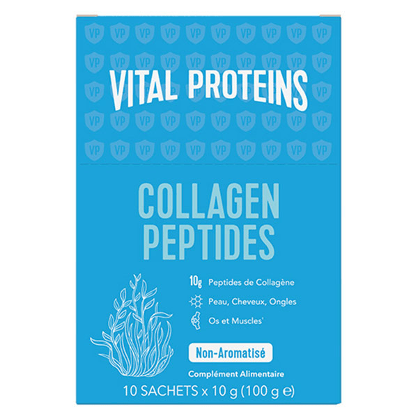 Collagen Peptides Collagène Bovin en Poudre 10 sticks de 10g