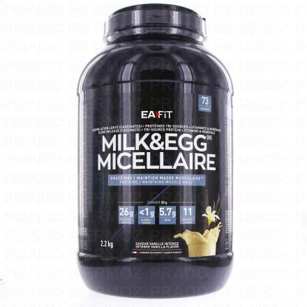 Milk & Egg 95 micellaire saveur vanille pot de 2,2kg