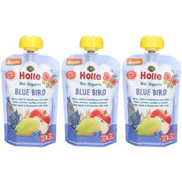 Blue Bird Gourde Poire, Pomme, Myrtilles et avoine bio