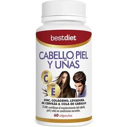BestDiet Cheveux Peau et Ongles 60caps