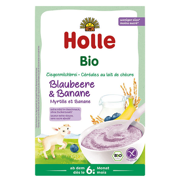 Céréales lait chèvre myrtille banane Bio 200g