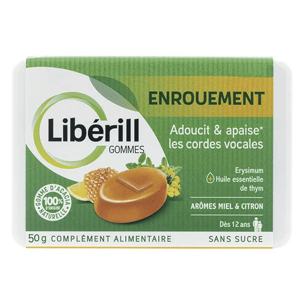 LIBERILL gommes enrouement boite de 50g
