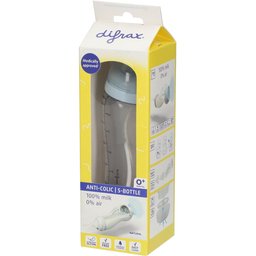 Difrax Biberon S Anti-colique 0 mois et + 250 ml