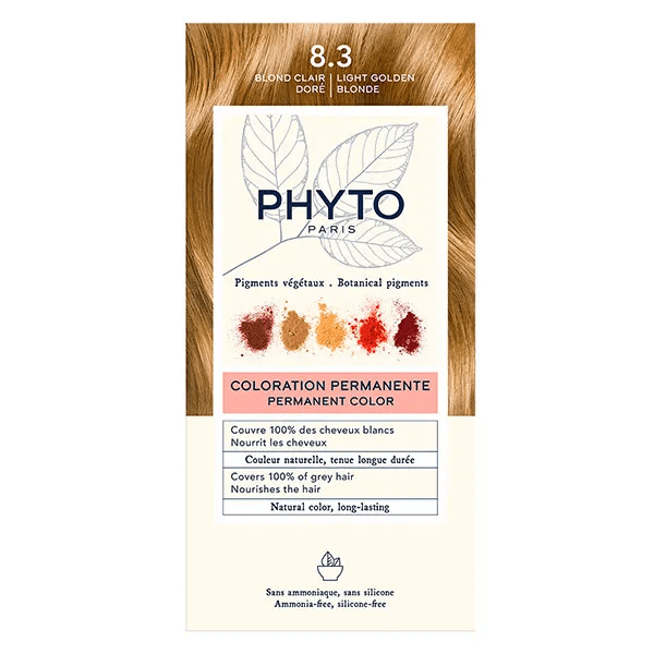 PhytoColor Coloration Permanente N°8.3 Blond Clair Doré