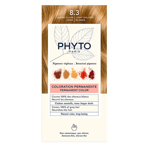 PhytoColor Coloration Permanente N°8.3 Blond Clair Doré