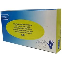 Gants en latex Poudre L