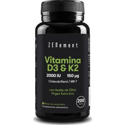 Vitamine D3 + K2 200caps