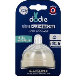 Tétine Multi-perforée Anti-colique Debit 4 +6M 1 Unité