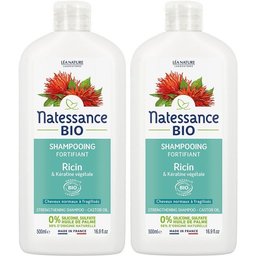 Natessance Shampooing Fortifiant à l’Huile de Ricin et Kératine Végétale