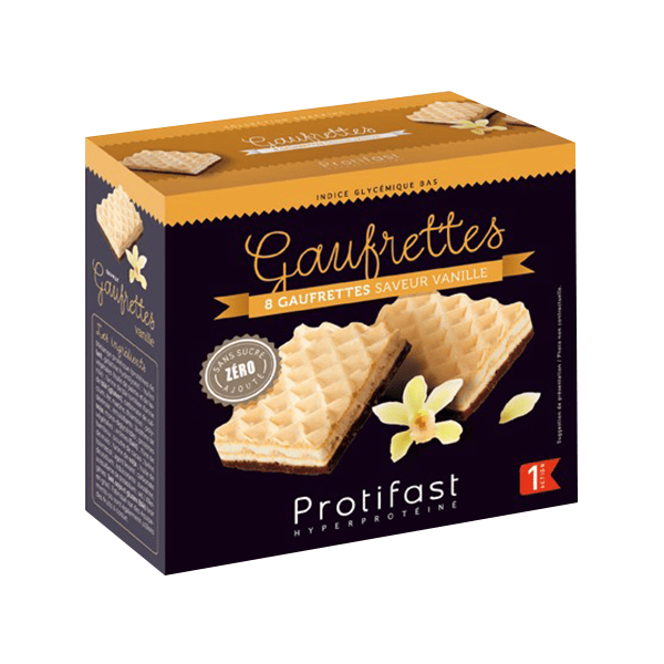 En-Cas Hyperprotéiné Gaufrettes Vanille 8 unités