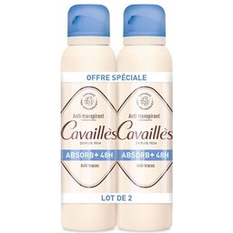 Rogé Cavaillès Anti-transpirant Absorb+ 48h Spray Lot de 2