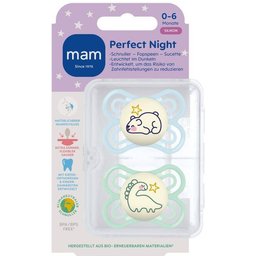 Perfect Night Tétine silicone bleu 0-6 mois