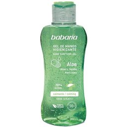Gel désinfectant pour les mains à l'aloès et au jojoba de Babarie 70 % d'alcool 100 ml