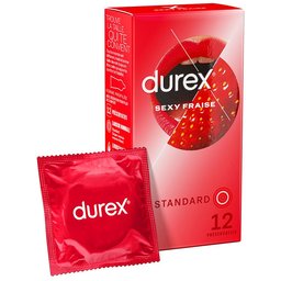 Préservatifs Sexy Fraise - 12 Préservatifs Parfumés