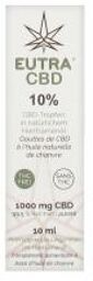 CBD 10% Gouttes à l'Huile Naturelle de Chanvre 10 ml - Flacon compte goutte 10 ml