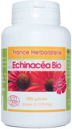 GELULES ECHINACEA BIO racine 200 gélules dosées à 250 mg.