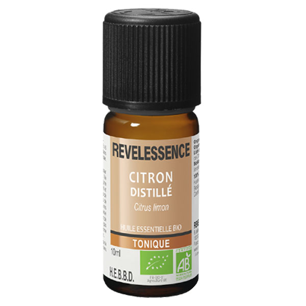 Revelessence Huile Essentielle de Citron Distillé Bio 10ml