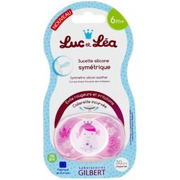Luc et Lea Sucette Symetrique Princes/ Fais Mois Un Calin +6 Mois 2uts
