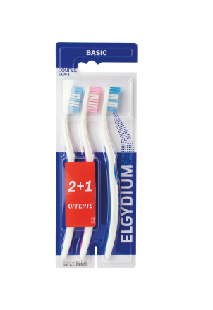 Brosse à dent basic souple 2 +1