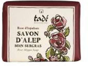 Tadé Rose d'Ispahan Savon d'Alep Soin Surgras 100 Grammes - Pain 100 g