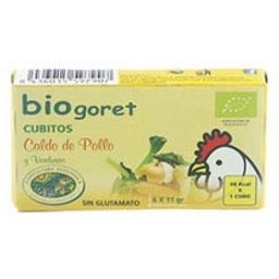 Bio Bouillon de Poulet Vert Cubes de Bouillon de Poulet Bio 66g