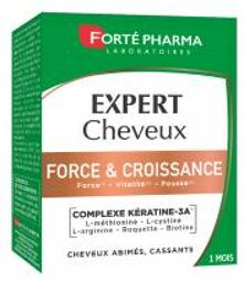 Forté Pharma Expert Cheveux Force & Croissance 30 Unités - Boîte 2 blisters de 15 comprimés