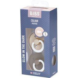 Bibs® Couleur Tétines Nuit Vanille - Châssis 0 - 6 mois Taille 1