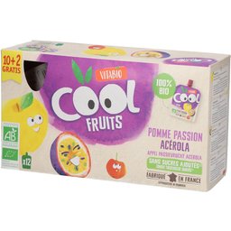 Cool Fruits - Gourdes de fruits Pomme Passion Acérola Bio