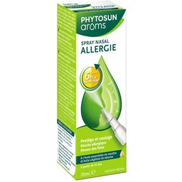 Aroms - Spray Nasal Allergie - aux Huiles Essentielles et Végétales - Protège & Soulage : Rhume des foins, Acariens et Poils d'animaux - 20 ml