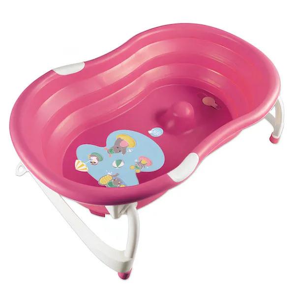 Baignoire Bébé Accordéon Compacte Coloris Rose