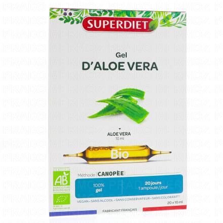 Aloe vera bio 20 ampoules de 10ml
