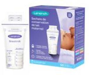 Sachets de Conservation du Lait Maternel 50 Pc - Boîte 50 sachets pré-stérilisés