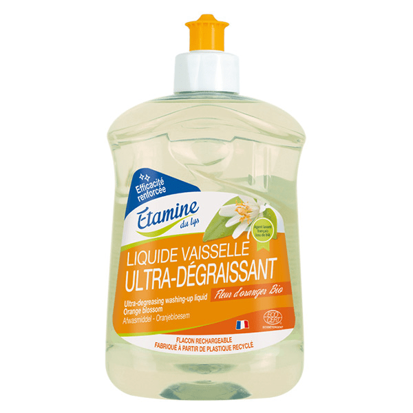 Liquide Vaisselle Ultra Dégraissant Fleur d'Oranger 500ml