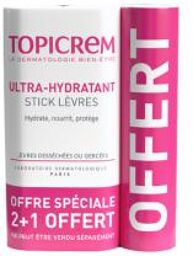 Ultra-Hydratant Stick Lèvres 4 g 2 + 1 Stick Lèvre Offert - Lot 3 stick de 4 g