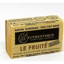 L'Authentique Cosmétiques Naturels Savon Surgras Le Fruité 100g