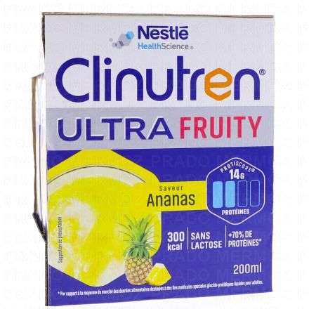 Boisson Ultra Fruity brique 4x200ml saveur ananas